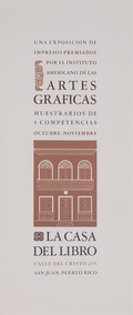 Exhibition Poster LCDL | Graphic Arts, 1966 | Exhibition of award-winning prints from the American Institute of Graphic Arts (AIGA) | Designed and curated by Irene Delano | Dimensions: 66 cm x 27.8 cm | Offset print