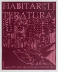 Cartel de LCDL | Habitar en La Literatura, 2001 | Diseño e impresión de Consuelo Gotay | Medidas: 73 cm x 61 cm | Serigrafía